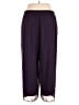 Catherines 100% Polyester Solid Purple Casual Pants Size 20W - photo 2
