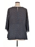 Chenault 100% Polyester Blue 3/4 Sleeve Blouse Size 1X - photo 2