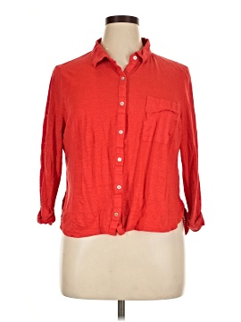 GB 3/4 Sleeve Button-Down Shirt (view 1)
