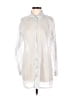 Assorted Brands 100% Cotton Solid Blue White Long Sleeve Blouse Size EU 32 / US 2 - photo 1