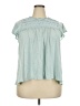 Ella Moss Teal Short Sleeve Blouse Size XXL - photo 1