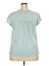Ella Moss Teal Short Sleeve Blouse Size XXL - photo 2
