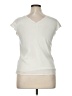 Express 100% Polyester Ivory Short Sleeve Top Size XL - photo 2