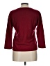 Griffen 100% Cashmere Solid Red Burgundy Cashmere Pullover Sweater Size L - photo 2
