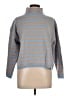 Talbots Stripes Blue Turtleneck Sweater Size Lg Petite - photo 1