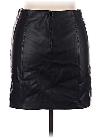 Fahsyee Faux Leather Skirt (view 2)