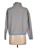 Talbots Stripes Blue Turtleneck Sweater Size Lg Petite - photo 2