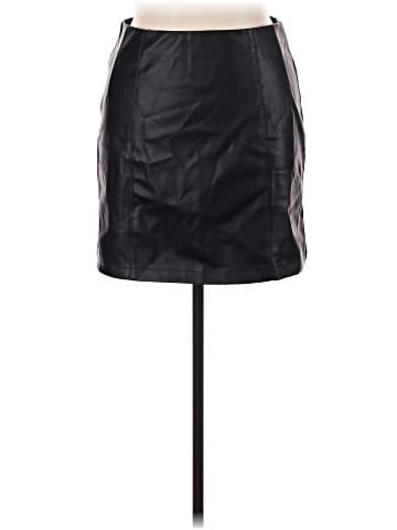 Fahsyee Faux Leather Skirt (view 1)