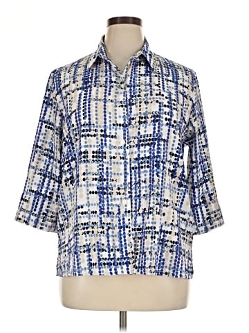 Alli Petites 3/4 Sleeve Blouse (view 1)