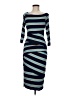 Bailey 44 Stripes Blue Casual Dress Size M - photo 1