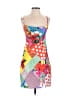 Shein 100% Polyester Print Orange Cocktail Dress Size S - photo 1