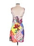 Shein 100% Polyester Print Orange Cocktail Dress Size S - photo 2