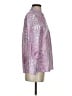 Unbranded 100% Polyester Paisley Purple Long Sleeve Blouse Size S - photo 4