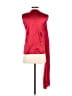 edition Red Sleeveless Silk Top Size S - photo 2