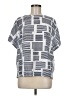 Ronen Chen Gray Short Sleeve Blouse Size 6 (1) - photo 2