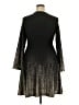 Snap Metallic Black Cocktail Dress Size 3X - photo 2
