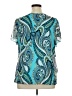 Apt. 9 100% Nylon Teal Short Sleeve Blouse Size 1X - photo 2