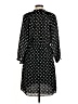 Ann Taylor LOFT 100% Polyester Polka Dots Black Casual Dress Size 6 - photo 2