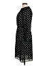 Ann Taylor LOFT 100% Polyester Polka Dots Black Casual Dress Size 6 - photo 5