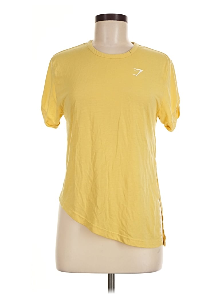 Pre-owned Gymshark Active T-shirt In Yellow