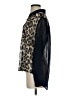 Envy Animal Print Black Long Sleeve Blouse Size S - photo 5