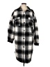 Kye Mi 100% Polyester Plaid Gray Coat Size L - photo 1