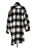 Kye Mi 100% Polyester Plaid Gray Coat Size L - photo 2