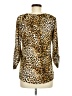 Notations Animal Print Gold 3/4 Sleeve Blouse Size M (petite) - photo 2