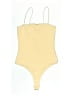 H&M Solid Yellow One Piece Swimsuit Size S - photo 1