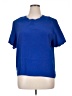 Sara Stephen 100% Polyester Blue Short Sleeve Blouse Size XL - photo 1