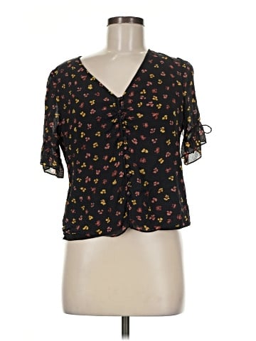 Madewell Short Sleeve Silk Top (view 1)