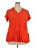 Torrid Orange Short Sleeve Blouse Size 2X Plus (2) - photo 1