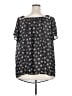 Torrid 100% Polyester Black Short Sleeve Blouse Size 3X Plus (3) - photo 2