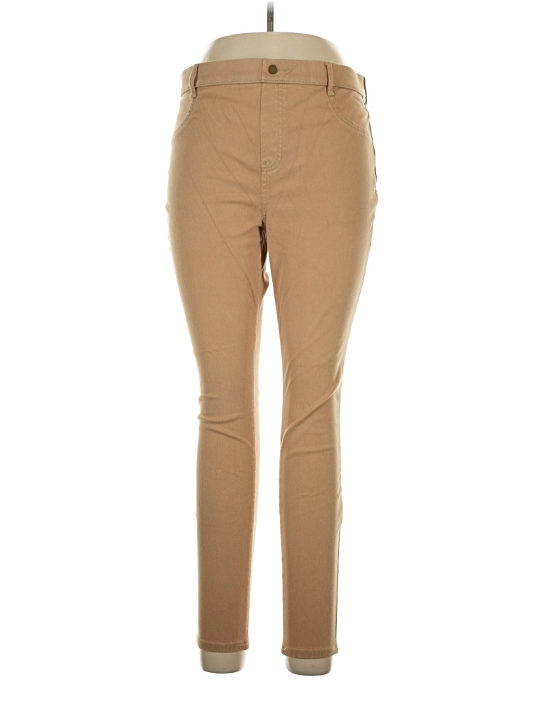 Pre-owned Time And Tru Khaki Pant In Tan
