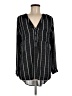 Unbranded Stripes Black Long Sleeve Blouse Size M - photo 1