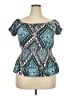 rue21 Teal Short Sleeve Blouse Size 2X - photo 1