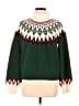 Lands' End Argyle Green Pullover Sweater Size M - photo 1