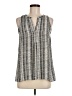 dalia 100% Polyester Gray Sleeveless Blouse Size M - photo 1