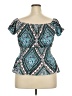 rue21 Teal Short Sleeve Blouse Size 2X - photo 2