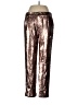 Dance & Marvel 100% Polyester Metallic Gold Casual Pants Size L - photo 1