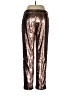 Dance & Marvel 100% Polyester Metallic Gold Casual Pants Size L - photo 2
