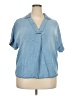 Reitmans Blue Short Sleeve Blouse Size XXL - photo 1