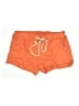 Candie's 100% Linen Solid Orange Board Shorts Size 5 - photo 1