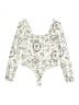 Francesca's Ivory Long Sleeve Top Size M - photo 1