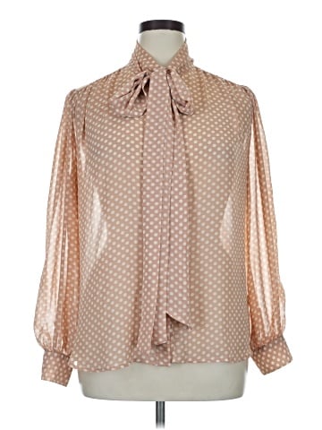 Eva Mendes by New York & Company Long Sleeve Blouse (view 1)