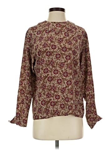 Saks Fifth Avenue Long Sleeve Silk Top (view 1)