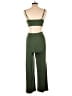Popular 21 Solid Green Jumpsuit Size M - photo 2