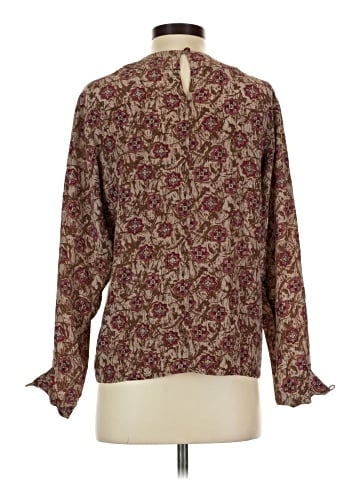 Saks Fifth Avenue Long Sleeve Silk Top (view 2)