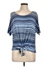 EMALINE Blue Short Sleeve T-Shirt Size L - photo 1