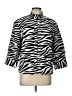 Chico's Animal Print White Jacket Size Lg (2) - photo 1